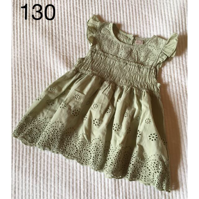 petit main(プティマイン)のプティマイン　レースチュニック　130 キッズ/ベビー/マタニティのキッズ服女の子用(90cm~)(Tシャツ/カットソー)の商品写真