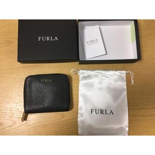 フルラ(Furla)のフルラ　二つ折り財布　ラウンドジッパー　黒(財布)