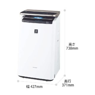シャープ(SHARP)のシャープ加湿空気清浄機KI-NP100-W(空気清浄器)