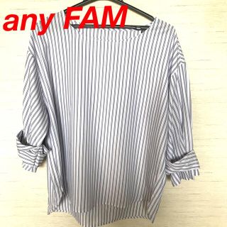 エニィファム(anyFAM)のany FAM ストライプ　七部袖　ブラウス(シャツ/ブラウス(長袖/七分))