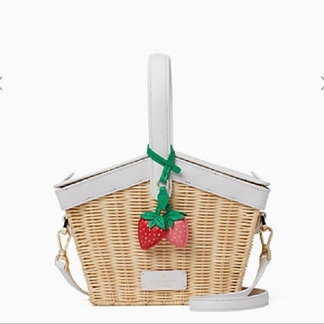 バッグkate spade　いちごストロー*ピクニックバスケット