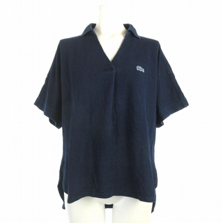 ラコステ(LACOSTE)のラコステ 近年 スキッパーネック インディゴ ポロシャツ 半袖 ネイビー 36(ポロシャツ)
