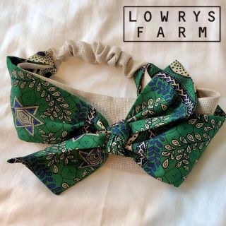 ローリーズファーム(LOWRYS FARM)の【ローリーズファーム】ヘアバンド　グリーン　小花柄(ヘアバンド)