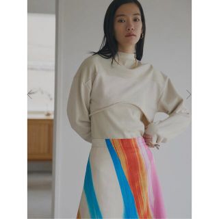 アメリヴィンテージ(Ameri VINTAGE)のOPEN SLEEVE LAYERED SWEAT(トレーナー/スウェット)