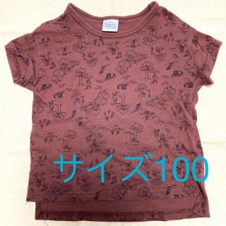 ディズニー(Disney)のプーさん総柄　半袖Tシャツ(Tシャツ/カットソー)