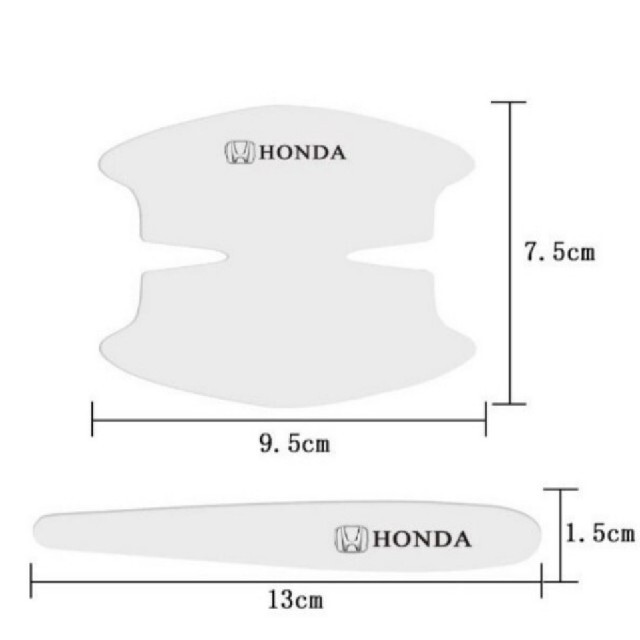 日産(ニッサン)のNISSAN ドアハンドルボウルプロテクターステッカー8p今回特別激安価格 自動車/バイクの自動車(車外アクセサリ)の商品写真