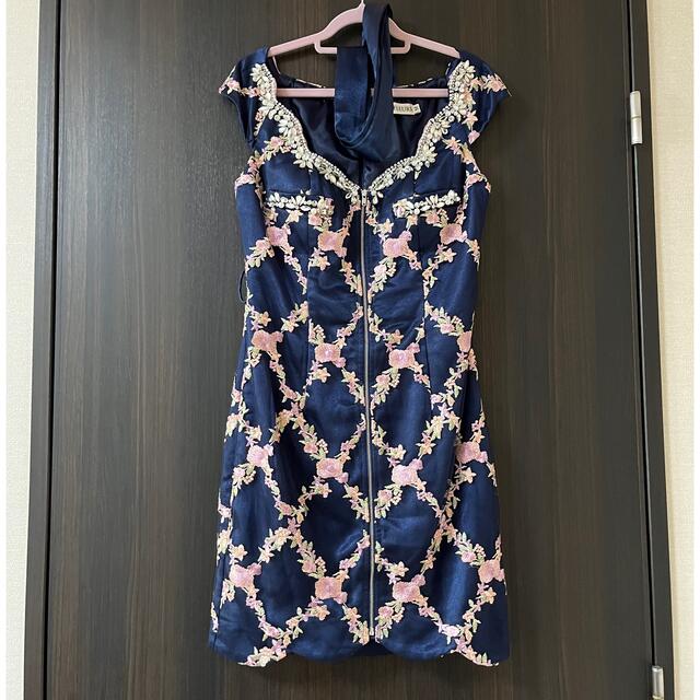キャバ　ミニドレス　刺繍 レディースのフォーマル/ドレス(ナイトドレス)の商品写真