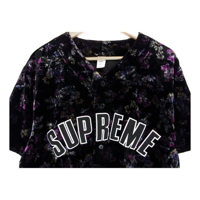 シュプリームSupreme■19AWフローラルベロア半袖シャツ