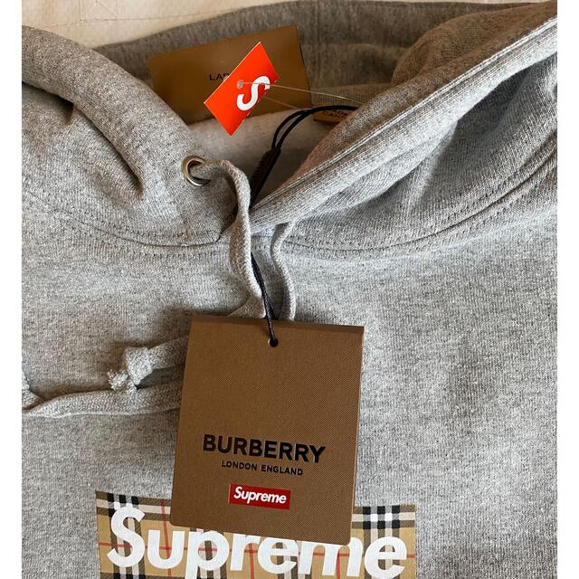 S supreme berberry hoodie boxlogo