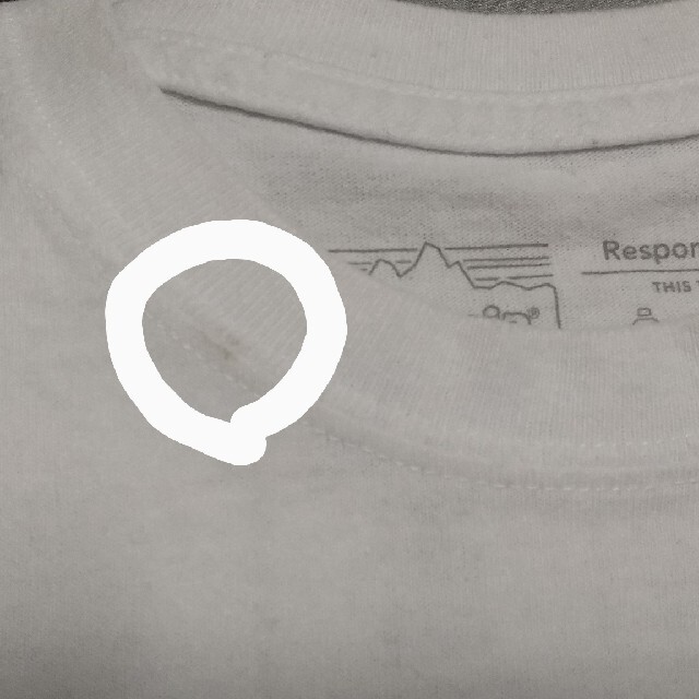 patagonia(パタゴニア)のチャオ様専用 パタゴニア Tシャツ レスポンシビリティー 白 XS ホワイト メンズのトップス(Tシャツ/カットソー(半袖/袖なし))の商品写真