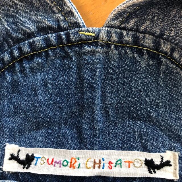 TSUMORI CHISATO(ツモリチサト)の●ツモリチサトダメージサロペット デニム オーバーオール レディースのパンツ(サロペット/オーバーオール)の商品写真