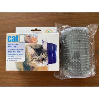 猫　コーナーブラシ　セルフグルーミング　新品(猫)