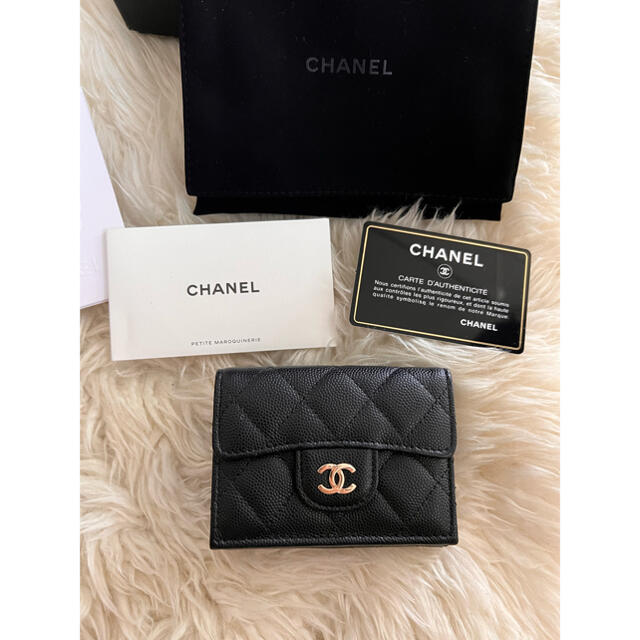 上等な CHANEL - シャネル ミニ財布 ウォレット 財布 三つ折り財布