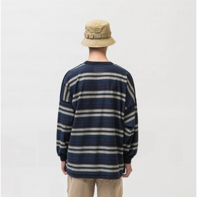 W)taps(ダブルタップス)のwtaps 22SS JAM 02 ロングスリーブ 長袖 カットソー ネイビー メンズのトップス(Tシャツ/カットソー(七分/長袖))の商品写真