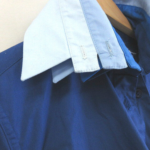 ANREALAGE(アンリアレイジ)の ANREALAGE ティアード ワンピース ロング シャツ 長袖 青 ブル 1 レディースのトップス(シャツ/ブラウス(長袖/七分))の商品写真