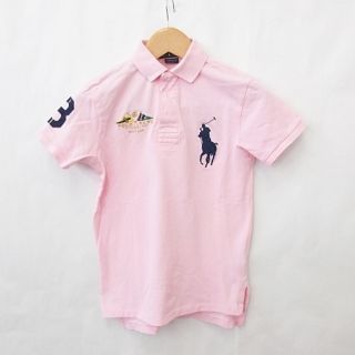 ポロラルフローレン(POLO RALPH LAUREN)のポロ バイ ラルフローレン ポロシャツ 半袖 刺繍 ビックポニー ピンク XS(ポロシャツ)