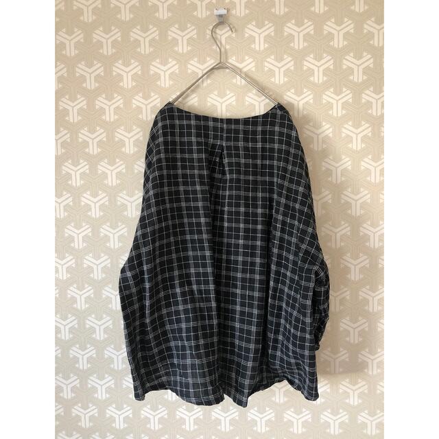 うさぎうさぎさま専用 リネン100 チェックプルオーバー ハンドメイド 2
