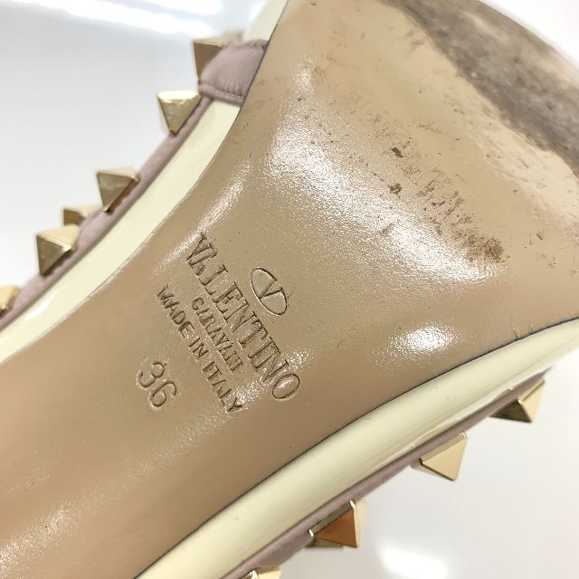 3922 ヴァレンティノ ロックスタッズ パテントレザー パンプス