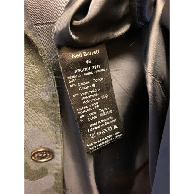 NEIL BARRETT(ニールバレット)の正規 19SS Neil Barrett ニールバレット 迷彩 ジャケット メンズのジャケット/アウター(テーラードジャケット)の商品写真