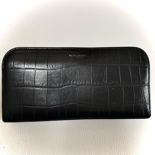 Saint Laurent サンローラン　クロコ　長財布