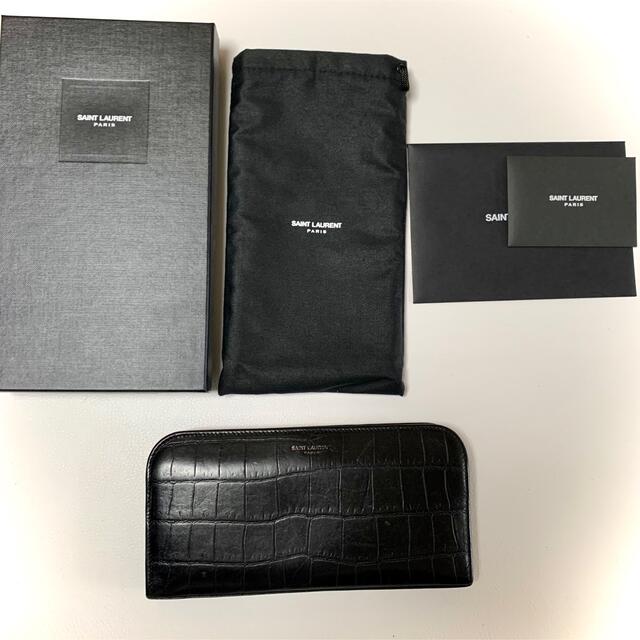 Saint Laurent(サンローラン)のSaint Laurent サンローラン　クロコ　長財布 レディースのファッション小物(財布)の商品写真