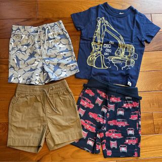 ベビーギャップ(babyGAP)の新品☆babygap☆ショートパンツ3種類　Tシャツ　セット　80cm(パンツ)