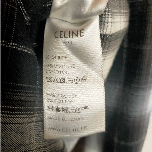 CELINE 19ss チェックシャツ