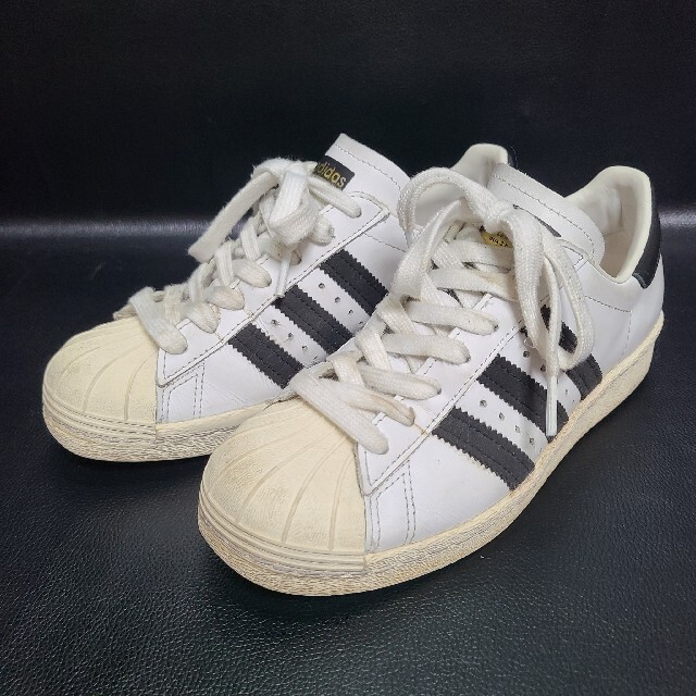 adidas SUPERSTAR 80s 白/黒　US11/29cm 金ベロ