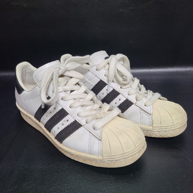 adidas SUPERSTAR 80s 白/黒　US11/29cm 金ベロ