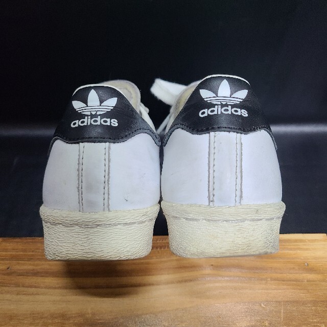 adidas SUPERSTAR 80s 白/黒　US11/29cm 金ベロ