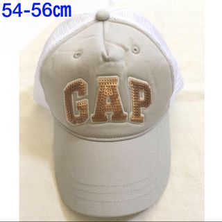 ギャップキッズ(GAP Kids)の『新品』GapKids 女の子向 ロゴキャップ 54-56㎝(帽子)