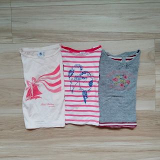 プチバトー(PETIT BATEAU)のプチバトー　3点セット　3ans(Tシャツ/カットソー)