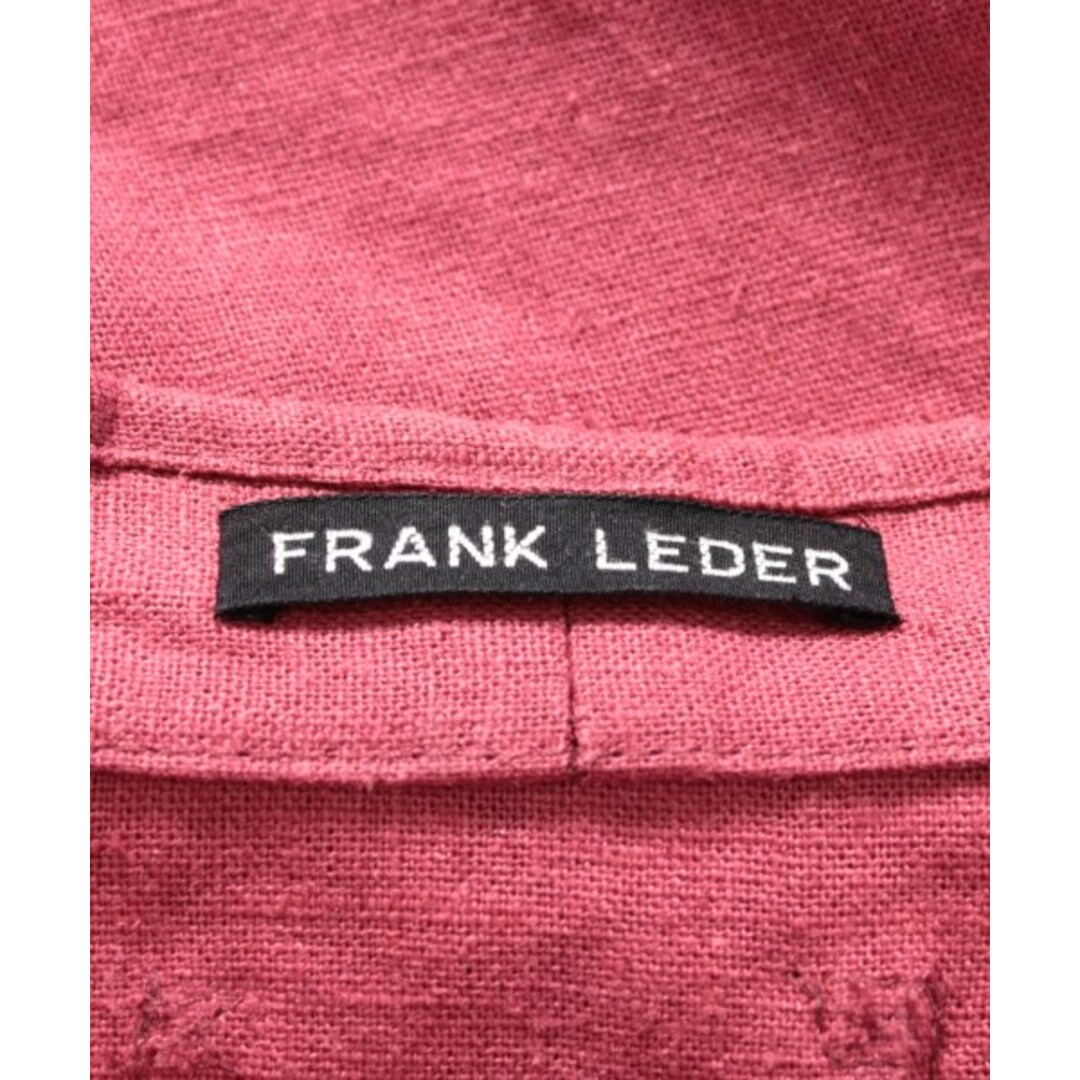 FRANK LEDER フランクリーダー カジュアルシャツ M 赤