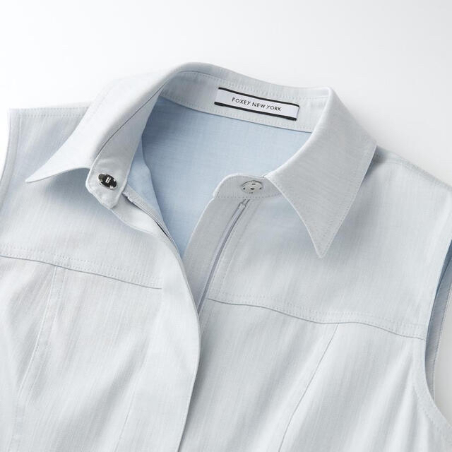 FOXEY - FOXEY フォクシー DRESS CIELO デニム ワンピース 42 の通販