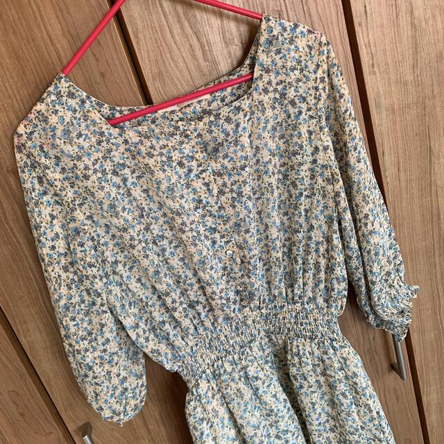 RayCassin 【美品】レイカズン Ray Cassin/5部袖ワンピース 花柄の通販 by つむぎ 膝丈ワンピース ボーダー袖レース