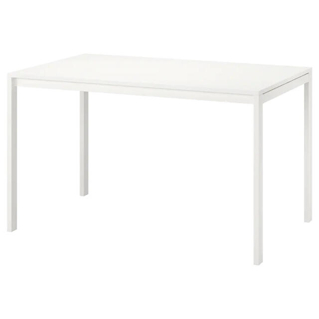 IKEA(イケア)のダイニングテーブル(ホワイト) インテリア/住まい/日用品の机/テーブル(ダイニングテーブル)の商品写真