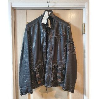 ドルチェアンドガッバーナ(DOLCE&GABBANA)のDOLCE&GABBANA ドルガバ 名品 バッファローレザー ブルゾン(レザージャケット)