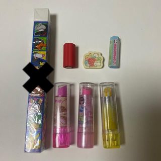 消しゴム　6個(消しゴム/修正テープ)