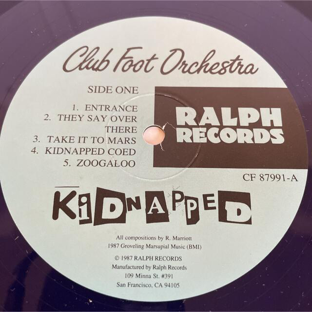 Club Foot Orchestra / Kidnapped LP