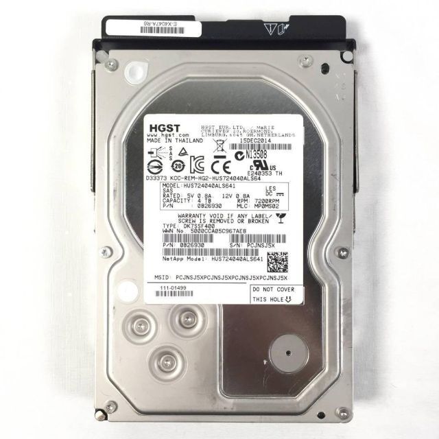 RF-821 HGST 4TB SAS 7.2K HDD 3.5インチ 1点の通販 by 小島's shop ...