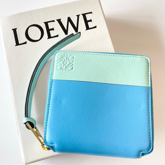 正規美品♡ LOEWE ロエベ バイカラーコンパクトジップウォレット www