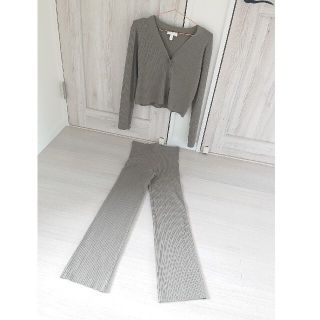 エイチアンドエイチ(H&H)のH&M リブニット セットアップ(ニット/セーター)