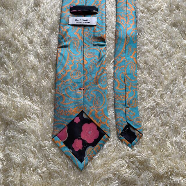 オックスフォードブルー ☆美品☆Paul Smith ペイズリー柄 ネクタイ