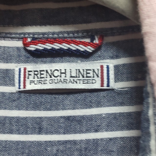 メンズ ブラウス  M  ピンク  FRENCH LINEN レディースのトップス(シャツ/ブラウス(長袖/七分))の商品写真