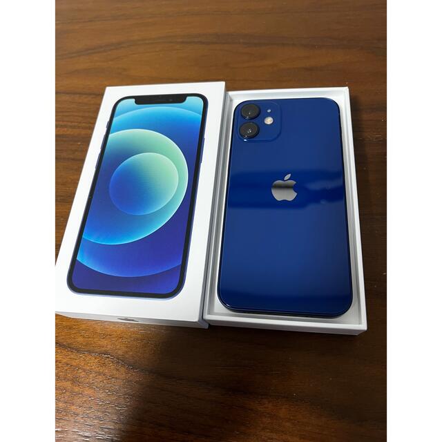 最新作の iPhone12 mini ブルー 64gb スマートフォン本体