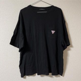 ゲス(GUESS)のゲス　guess オーバーサイズ　Tシャツ　ワンポイント　ポケット付き　Mサイズ(Tシャツ/カットソー(半袖/袖なし))