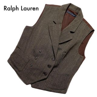 ラルフローレン(Ralph Lauren)の専用ラルフローレン 希少デザインツイードベスト ダブルボタン ブラウン 11 L(ベスト/ジレ)