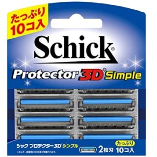 Schickプロテクター３Ｄシンプル 替刃 （10コ入）(カミソリ)