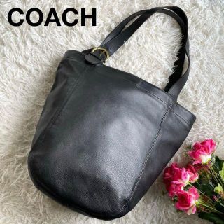 コーチ(COACH)の【大容量】オールドコーチ　トートバッグ　グラブタンレザー　肩掛け　ブラック　黒(トートバッグ)