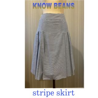 ノービーンズ(KNOW BEANS)のKNOW BEANS ストライプスカート(ひざ丈スカート)